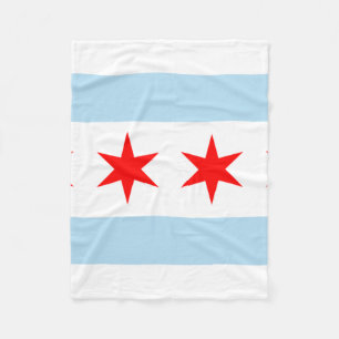 Chicago Flagga Fleecefilt