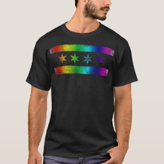 Chicago Flagga Gay pride LGBT Apparel (1) T Shirt