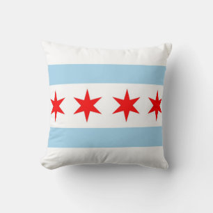 Chicago Flagga, Illinois American MoJo Pillow Kudde