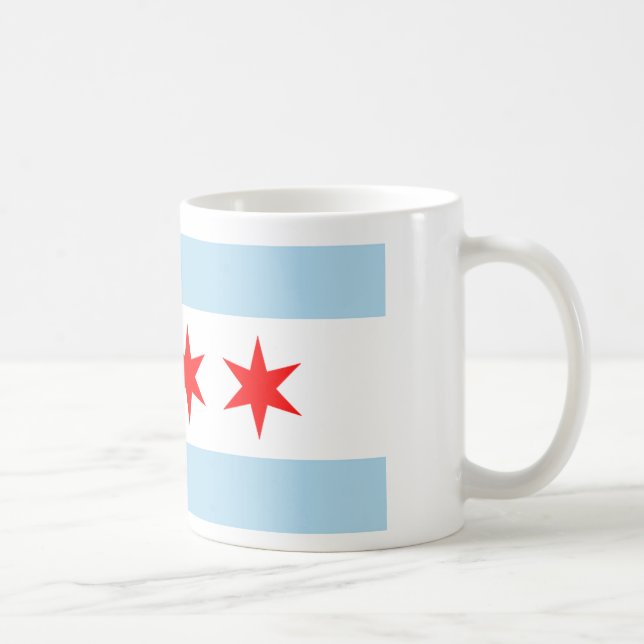 Chicago flagga kaffemugg (Höger)