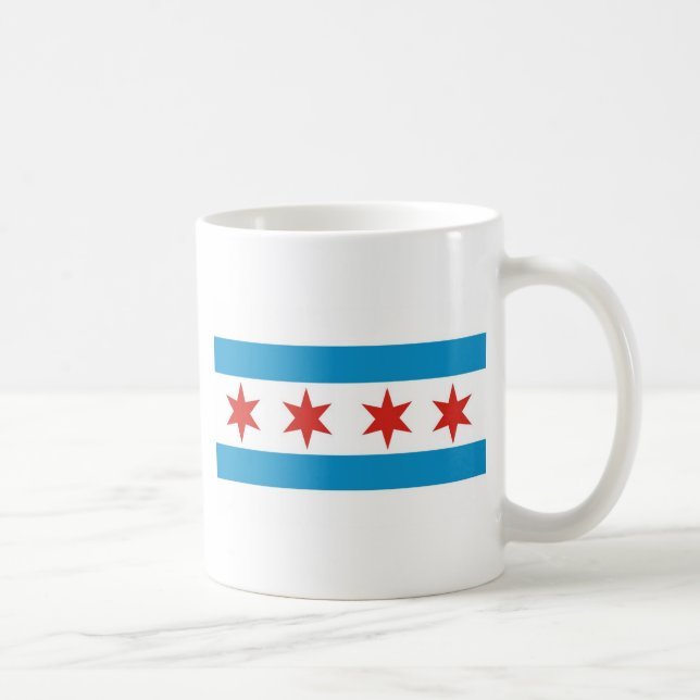 chicago flagga kaffemugg (Höger)