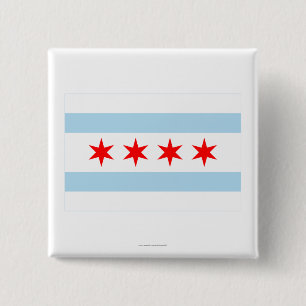 Chicago flagga knapp