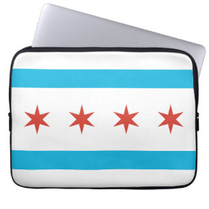Chicago flagga laptop fodral