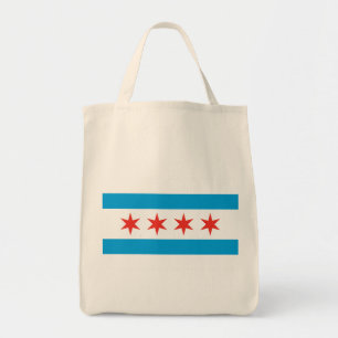 Chicago Flagga Livsmedel Tote Tygkasse