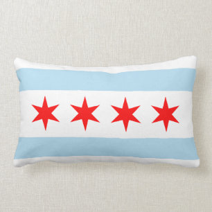 Chicago Flagga Lumbarkudde