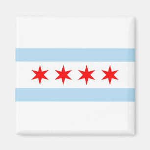 Chicago flagga magnet