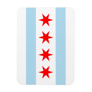 Chicago Flagga Magnet