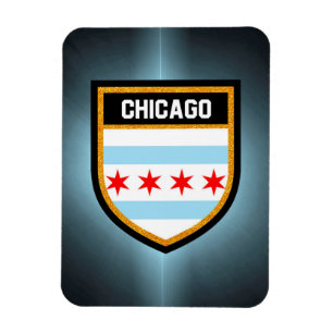 Chicago Flagga Magnet