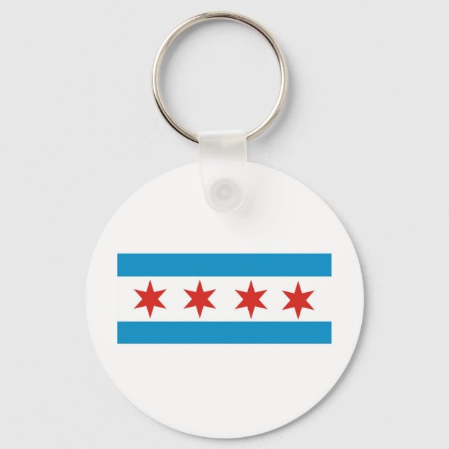 chicago flagga nyckelring (Framsida)