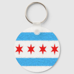 Chicago flagga nyckelring