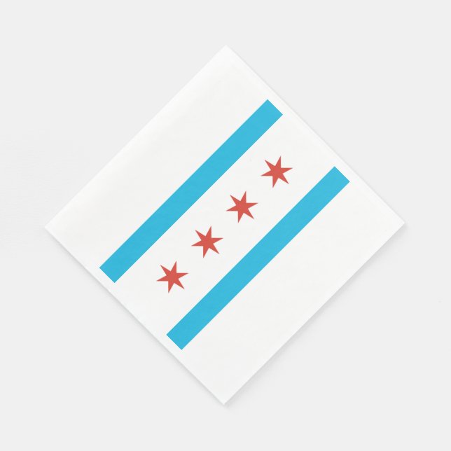 Chicago Flagga Pappersservett (Hörn)