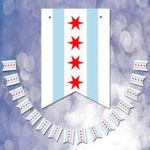 Chicago Flagga Party, buntbaner/Bröllop