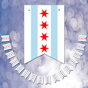 Chicago Flagga Party, buntbaner/Bröllop