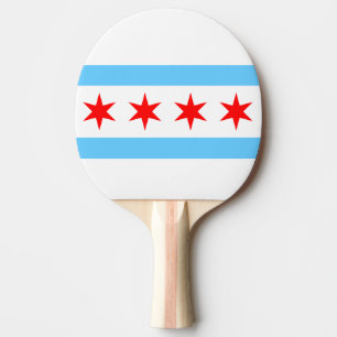 Chicago Flagga Ping Pong Paddle Pingisracket