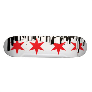 Chicago flagga skateboard bräda 19,5 cm
