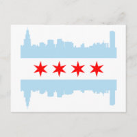 Chicago Flagga Skyline