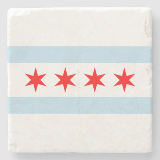 Chicago Flagga Stone Underlägg