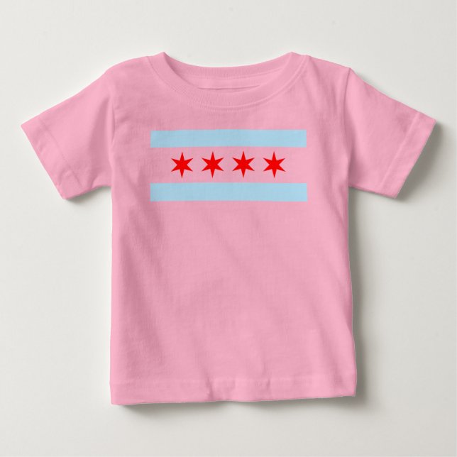 Chicago Flagga T-shirt (Framsida)