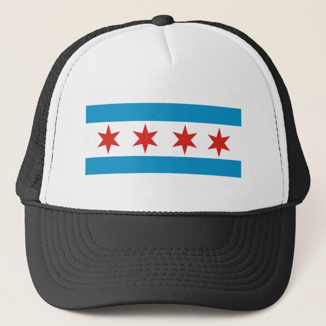 chicago flagga truckerkeps (Framsida)