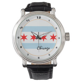 Chicago Flagga watch, USA trendig mode /design Armbandsur