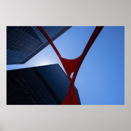 Chicago Flamingo Poster