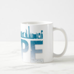 Chicago för Obama hoppmugg horisont Kaffemugg