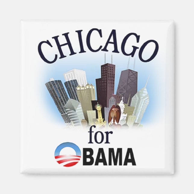 Chicago för Obama Magnet (Framsidan)