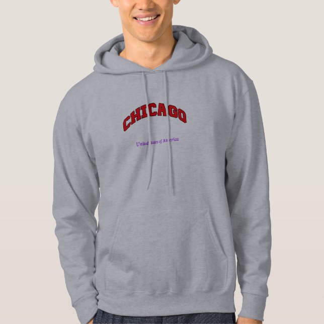 Chicago Förenta staterna Hoodie (Framsida)