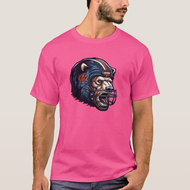 Chicago fotbollshjälm t shirt (Framsida)