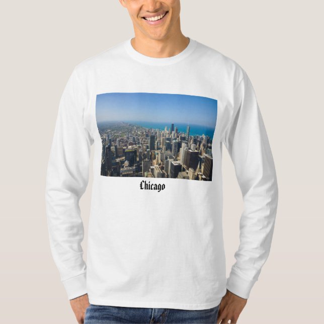Chicago från Above T Shirt (Framsida)