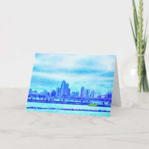 Chicago från Navy Pier Greeting Card Kort
