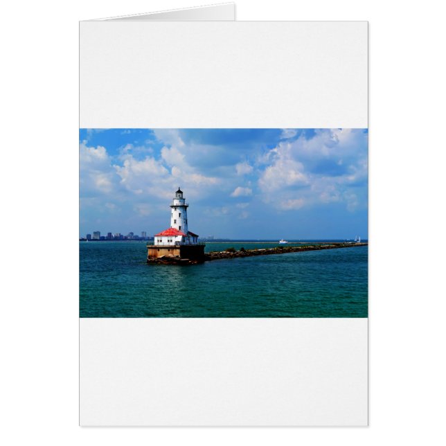 Chicago fyr hälsningskort (Framsidan)