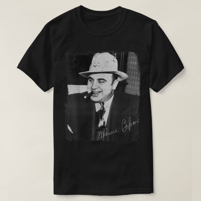 Chicago Gangster Alphonse Gabriel Underbar Al Capo T Shirt (Design framsida)