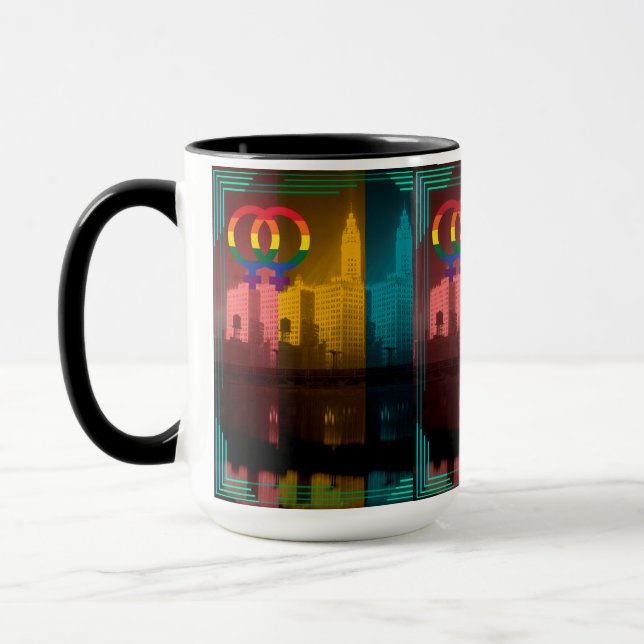 Chicago gay lesbisk interest Wrigley Bldg 1930's Mugg (Vänster)