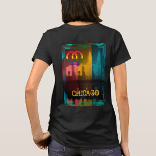 Chicago Gay pride Lesbisk 1930's Wrigley Byggnad T-shirt
