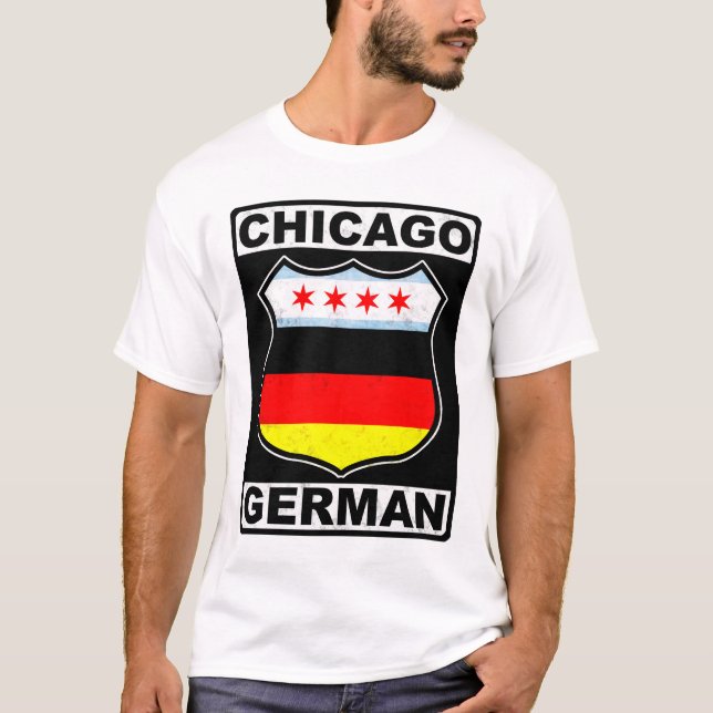 Chicago German American Tee Shirt (Framsida)