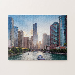 Chicago Getaways City Midwest Chicago Skyline P Pussel