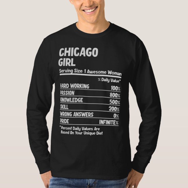 Chicago Girl T Shirt (Framsida)