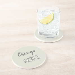 Chicago GPS samordnar Longitud Latitude Underlägg