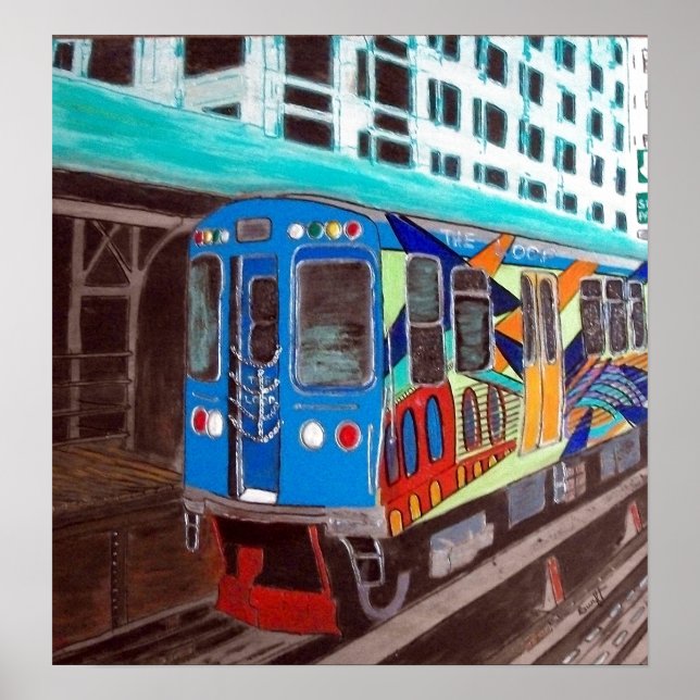 Chicago Grafulli El Tåg Poster (Framsidan)