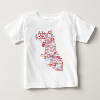 Chicago grannskapkarta tee shirt