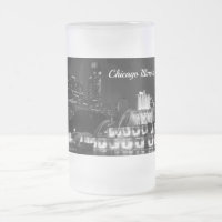 Chicago Grant Park Grayscale Frosted Mugg