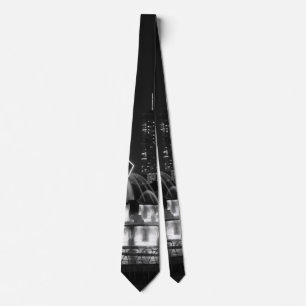 Chicago Grant Park Grayscale Neck Tie Slips