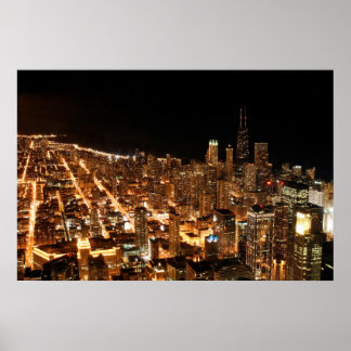 Chicago Hancock Byggnads Poster