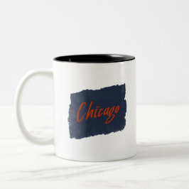 Chicago Handskriftlig Typography Coffee Mugg