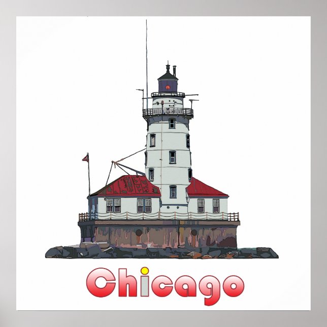 Chicago Harbour Light Poster (Framsidan)