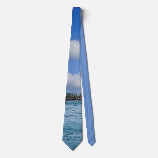 Chicago Harbour Lighthouse Painterly Neck Tie Slips (Framsida)