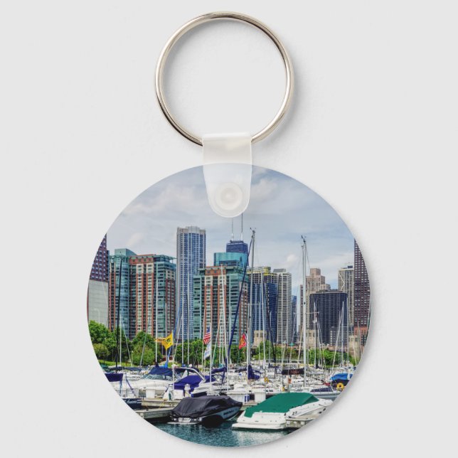 Chicago Harbour Nyckelring (Framsida)