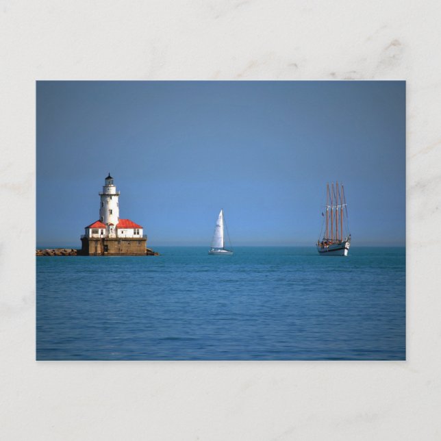 Chicago Harbour Vykort (Framsida)