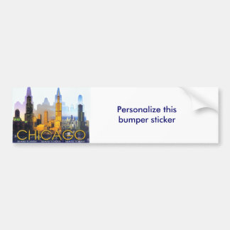 CHICAGO HÄRLIGA LANDMARKS BILDEKAL